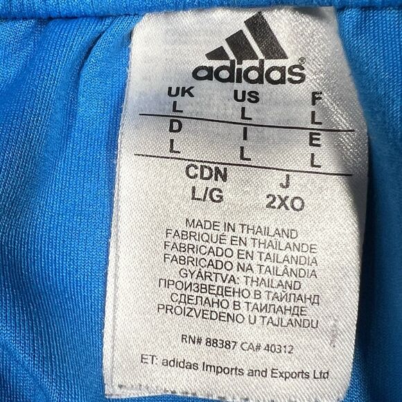 Adidas Shorts Men Large Blue Climalite Athletic Basketball Gym Drawstring - Picture 2 of 14